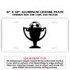 6 X 12 Full Size Aluminum License Plate for Cars and Trucks  Thumbnail