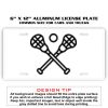 6 X 12 Full Size Aluminum License Plate for Cars and Trucks  Thumbnail