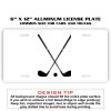 6 X 12 Full Size Aluminum License Plate for Cars and Trucks  Thumbnail
