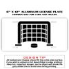6 X 12 Full Size Aluminum License Plate for Cars and Trucks  Thumbnail