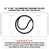 6 X 12 Full Size Aluminum License Plate for Cars and Trucks  Thumbnail