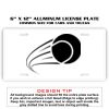 6 X 12 Full Size Aluminum License Plate for Cars and Trucks  Thumbnail
