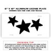 6 X 12 Full Size Aluminum License Plate for Cars and Trucks  Thumbnail