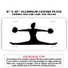 6 X 12 Full Size Aluminum License Plate for Cars and Trucks  Thumbnail