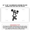 6 X 12 Full Size Aluminum License Plate for Cars and Trucks  Thumbnail