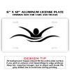 6 X 12 Full Size Aluminum License Plate for Cars and Trucks  Thumbnail