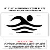 6 X 12 Full Size Aluminum License Plate for Cars and Trucks  Thumbnail
