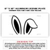 6 X 12 Full Size Aluminum License Plate for Cars and Trucks  Thumbnail