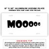 6 X 12 Full Size Aluminum License Plate for Cars and Trucks  Thumbnail