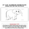 6 X 12 Full Size Aluminum License Plate for Cars and Trucks  Thumbnail
