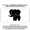 6 X 12 Full Size Aluminum License Plate for Cars and Trucks  Thumbnail