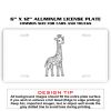 6 X 12 Full Size Aluminum License Plate for Cars and Trucks  Thumbnail