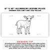 6 X 12 Full Size Aluminum License Plate for Cars and Trucks  Thumbnail