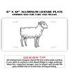 6 X 12 Full Size Aluminum License Plate for Cars and Trucks  Thumbnail