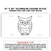 6 X 12 Full Size Aluminum License Plate for Cars and Trucks  Thumbnail