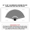 6 X 12 Full Size Aluminum License Plate for Cars and Trucks  Thumbnail