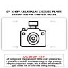 6 X 12 Full Size Aluminum License Plate for Cars and Trucks  Thumbnail