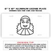 6 X 12 Full Size Aluminum License Plate for Cars and Trucks  Thumbnail