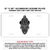 6 X 12 Full Size Aluminum License Plate for Cars and Trucks  Thumbnail