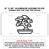 6 X 12 Full Size Aluminum License Plate for Cars and Trucks  Thumbnail