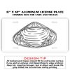 6 X 12 Full Size Aluminum License Plate for Cars and Trucks  Thumbnail