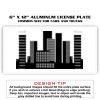 6 X 12 Full Size Aluminum License Plate for Cars and Trucks  Thumbnail