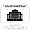 6 X 12 Full Size Aluminum License Plate for Cars and Trucks  Thumbnail