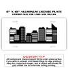 6 X 12 Full Size Aluminum License Plate for Cars and Trucks  Thumbnail