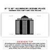 6 X 12 Full Size Aluminum License Plate for Cars and Trucks  Thumbnail