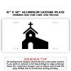 6 X 12 Full Size Aluminum License Plate for Cars and Trucks  Thumbnail