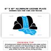 6 X 12 Full Size Aluminum License Plate for Cars and Trucks  Thumbnail