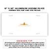 6 X 12 Full Size Aluminum License Plate for Cars and Trucks  Thumbnail