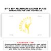 6 X 12 Full Size Aluminum License Plate for Cars and Trucks  Thumbnail