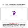 6 X 12 Full Size Aluminum License Plate for Cars and Trucks  Thumbnail