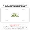 6 X 12 Full Size Aluminum License Plate for Cars and Trucks  Thumbnail