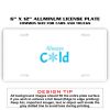 6 X 12 Full Size Aluminum License Plate for Cars and Trucks  Thumbnail
