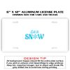 6 X 12 Full Size Aluminum License Plate for Cars and Trucks  Thumbnail